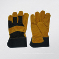 Rindspaltleder verstärkte Palm Work Glove-3088